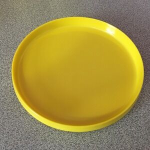 Yellow MCM Oblique by PMC Melamine Salad Dessert Plate H7 Vintage 6.75"